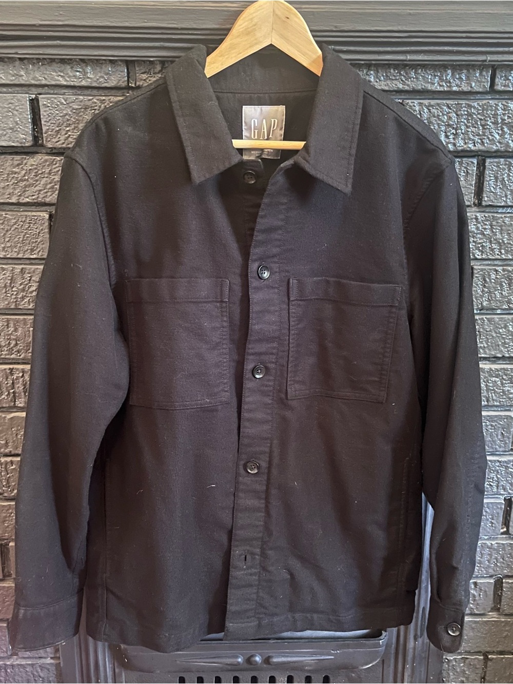 GAP Black Lightweight Workshirt Jacket